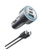imageAnker USBC Car Charger iPhone 17 Car Charger 67W 3Port Compact Fast Charger 535 Car Adapter with PIQ 30 for iPhone 17161514 Series Galaxy S252423 MacBook iPad and More Cable Included