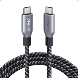 Anker Prime USB C to USB C Cable, 240W Fast Charging Cord, Upcycled-Braided Nylon with 100-Year Bend Durability for iPhone 17 Series, MacBook, Galaxy S24(6 FT)(6FT)