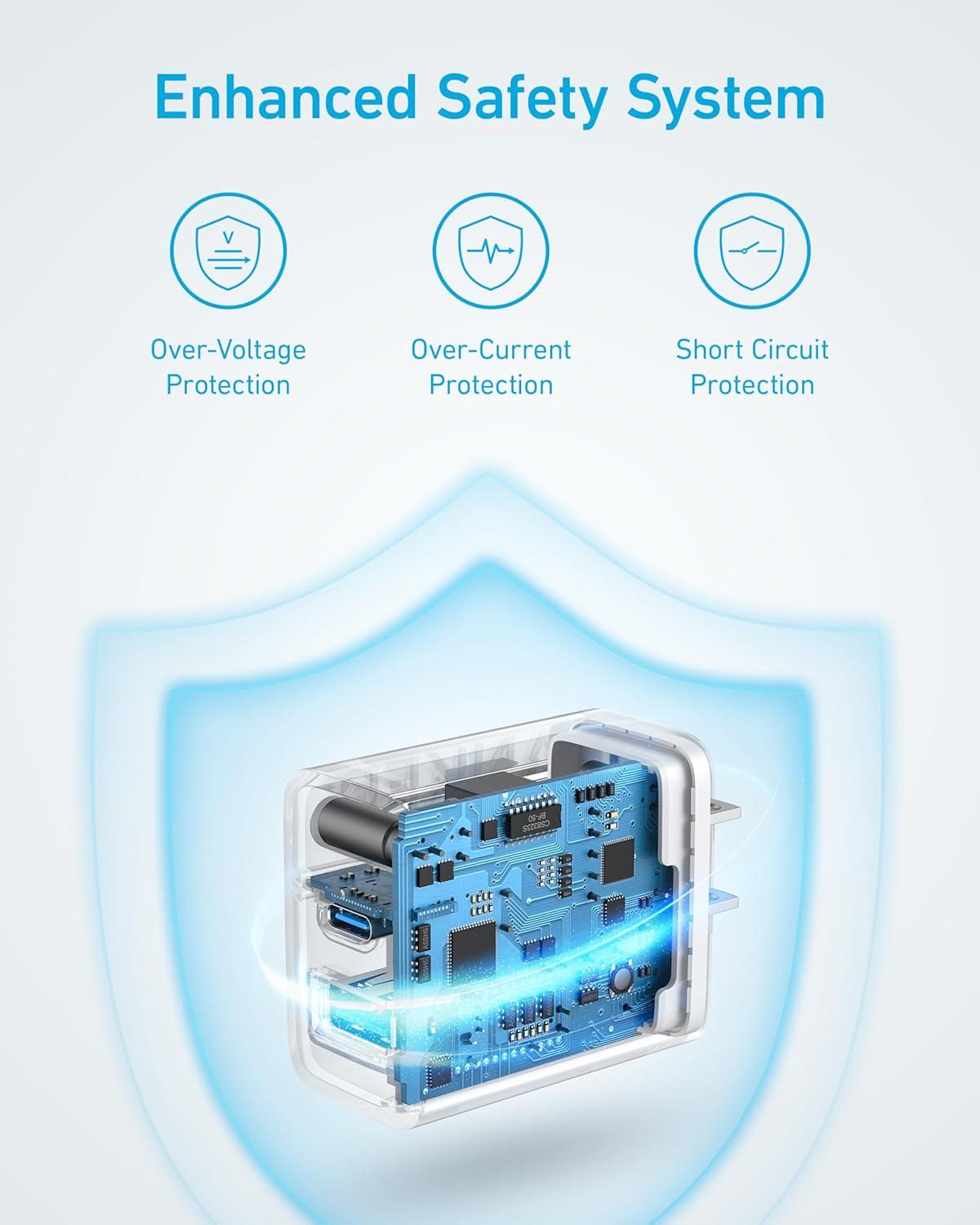 imageAnker iPhone 1716 Charger 2Pack 20W Fast USB C Charger Block for iPhone 1616 Pro Max15 SeriesiPad Pro and More Black 2 Pack amp 2 Cablepurple