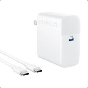 Anker MacBook Pro Charger, Compact and Foldable 100W USB C Charger for MacBook Air, Samsung Galaxy, iPad Pro, and More, 5FT USB C Cable Included(Arctic White)