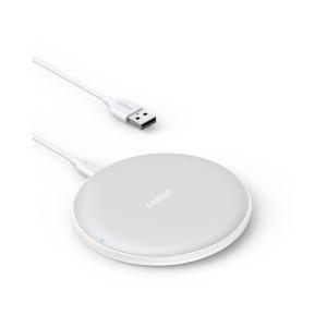Anker 313 Wireless Charger (Pad), Qi-Certified, 10W Max Fast Charging for Samsung, Compatible with iPhone 16 Plus/15 Plus/14 Plus/12, AirPods (No AC Adapter, Not MagSafe Magnetic Charging Compatible)(white)