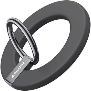 Anker Magnetic Phone Grip, MagGo 610 Ring Holder, Adjustable Kickstand, Only for iPhone 16/16 Plus/16 Pro/16 Pro Max/15/14/13/12 Series(Interstellar Gray)