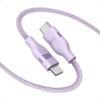 imageAnker Nano USB C Cable 240W Flexible MultiColor Braided Cord Fast Charging Type C Charger for iPhone 17 Series MacBook Pro and More White 6ftPurple