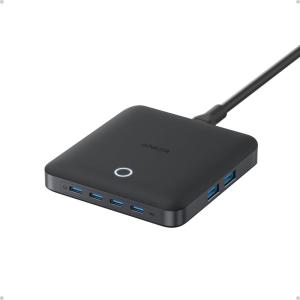 Anker Nano Charging Station, 130W Fast Charging, 6-Port Slim USB C Charger with 4 USB C, 2 USB A Ports, Compact, for iPhone 17, iPad, MacBook, Pixel, Galaxy, Home, Office and Travel (Non-Battery)