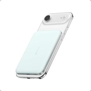 Anker Nano Power Bank, Ultra-Slim 5,000mAh Magnetic Wireless Charging Battery, Qi2 Certified 15W Max MagSafe-Compatible Portable Charger, Ergonomic Design, for iPhone Air/17/16 Series(Green)