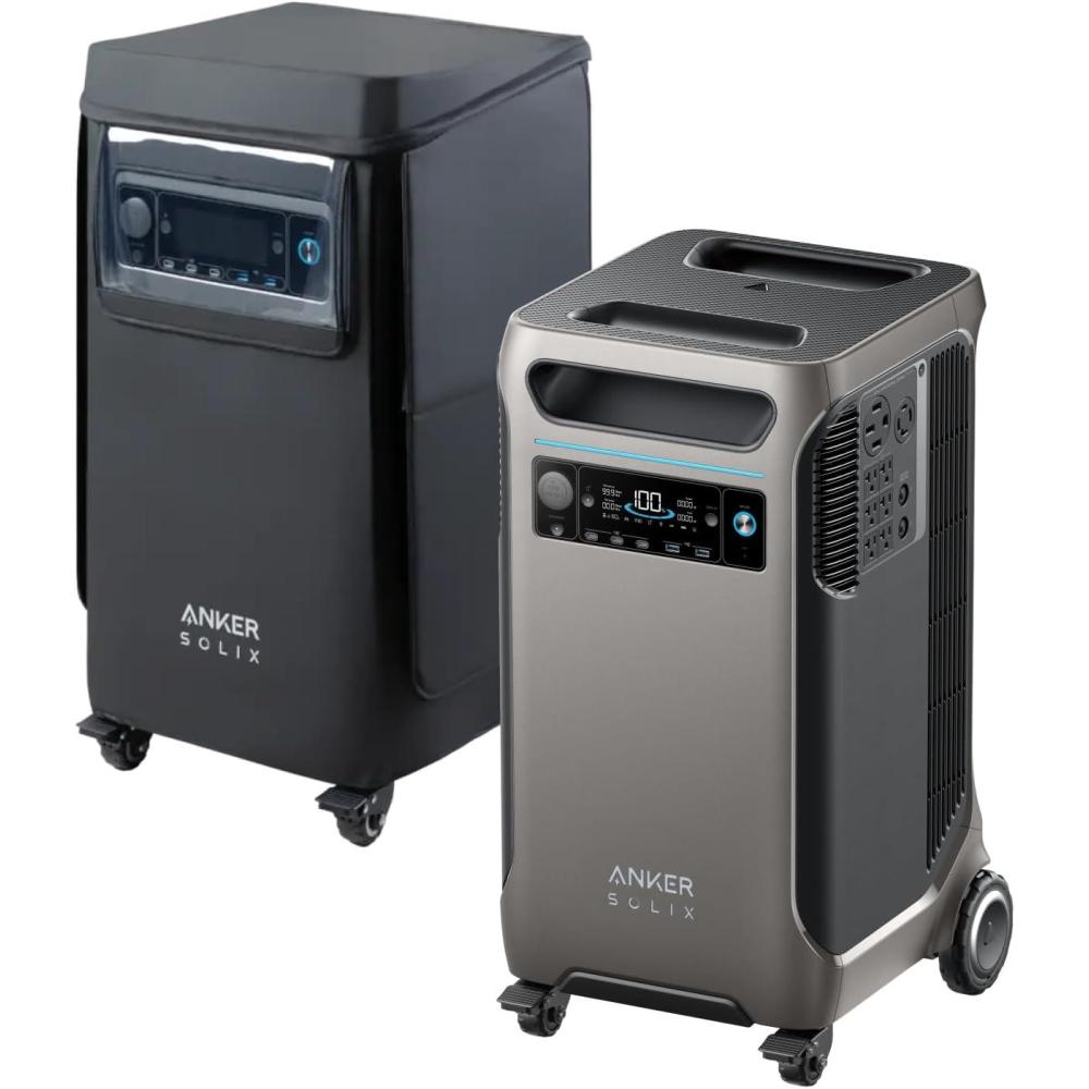 imageAnker SOLIX F3800 Portable Power Station with 400W Solar Panel 3840Wh LiFePO4 Battery 6000W AC output with 120V240V Solar Generator for Home Use RV Emergencies Power Outages Outdoor CampingAnker SOLIX F3800Protective Cover