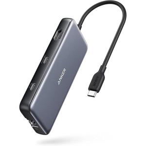 Anker 555 USB-C Hub (8-in-1), with 85W Power Delivery, 4K 60Hz HDMI Port, 10Gbps USB C and 2 A Data Ports, Ethernet microSD SD Card Reader, for MacBook Pro More(8-in-1)