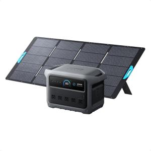 Anker SOLIX C1000 Gen 2 Portable Power Station, 2,000W (Peak 3,000W) Solar Generator, Full Charge in 49 Min, 1,024Wh LiFePO4 Battery for Home Backup, Power Outages, and Camping (Optional Solar Panel)(400W Solar Panel with C1000 Gen2)