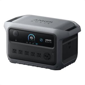 Anker SOLIX C2000 Gen 2 Portable Power Station with 400W Solar Panel, 2,400W (Peak 4,000W) Solar Generator, Full Charge in 58 Min, 2048wh LiFePO4 Battery for Home Backup, Power Outages, and Camping(Anker SOLIX C2000 Gen 2)