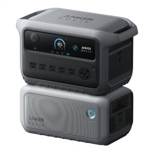 Anker SOLIX C2000 Gen 2 Portable Power Station with 400W Solar Panel, 2,400W (Peak 4,000W) Solar Generator, Full Charge in 58 Min, 2048wh LiFePO4 Battery for Home Backup, Power Outages, and Camping(BP2000+ C2000 Gen 2)