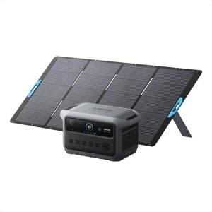 Anker SOLIX C2000 Gen 2 Portable Power Station with 400W Solar Panel, 2,400W (Peak 4,000W) Solar Generator, Full Charge in 58 Min, 2048wh LiFePO4 Battery for Home Backup, Power Outages, and Camping(400W Solar Panel+C2000 Gen 2)