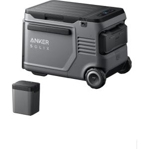 Anker SOLIX EverFrost 2 58L Cooler with Road Trip Kit, 61 qt Car Refrigerator, Electric Cooler with 288Wh Battery, Powered by AC/DC or Solar (B0DXF7XZJZ)(Battery+40L Cooler)