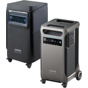 Anker SOLIX F3800 Portable Power Station with 400W Solar Panel, 3840Wh LiFePO4 Battery, 6000W AC output with 120V/240V, Solar Generator for Home Use, RV, Emergencies, Power Outages, Outdoor Camping(Anker SOLIX F3800+Protective Cover)