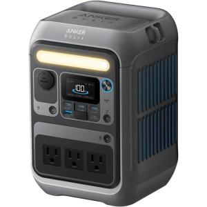 Anker Solar Generator SOLIX C300 with 60W Solar Panel, 288Wh Portable Power Station, 300W (600W Surge), LiFePO4 Battery, 140W Two-Way Fast Charging, for Outdoor Camping, Traveling, and Emergencies(Anker SOLIX C300)