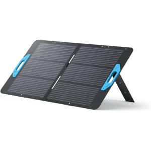 Anker SOLIX PS200 Solar Panel with Adjustable Kickstand, 200W Foldable Portable Solar Charger, IP67 Waterproof, 23% Higher Energy Conversion Efficiency, for Camping, RVs, and Blackouts(100W Solar Panel)