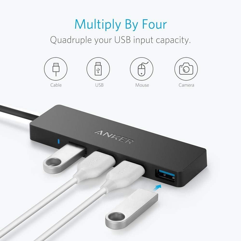 imageAnker USB C Hub 4 Ports Multiple USB 30 Hub with 5Gbps Data Transfer Extender for Type C Port Laptop PC Desktop and More 2 ft USBC Connector Charging Not Supported07 ft