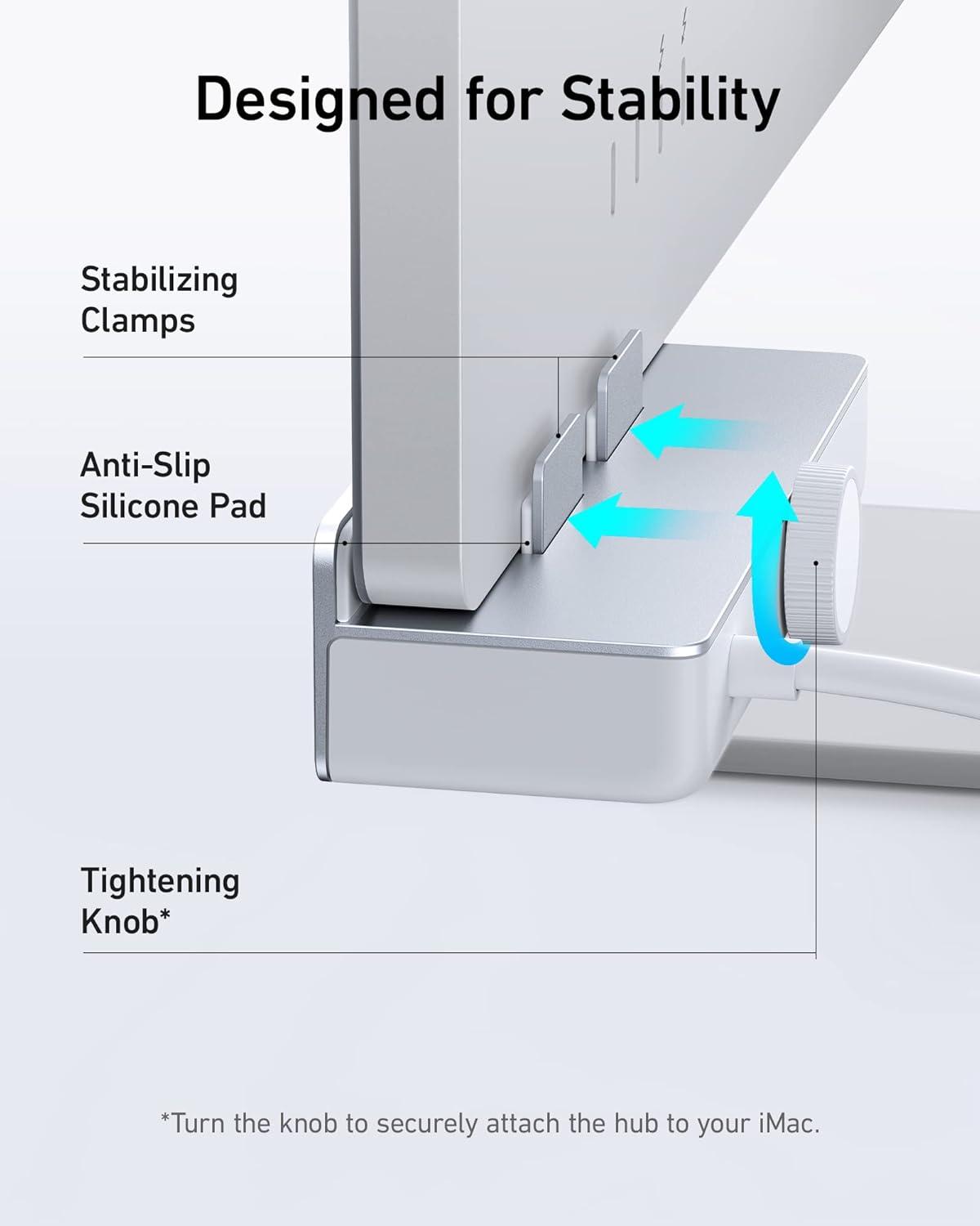 imageAnker USB C Hub 535 USB C Hub 5in1 with 2 USBA 10 Gbps Data Ports USBC 10 Gbps Port SD and microSD Card Reader for iMac ProiMac 24 inch 2021 iMac 27 inch 215 inch