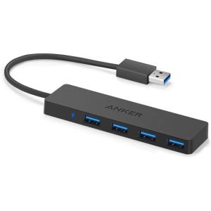 Anker USB C Hub 4 Ports, Multiple USB 3.0 Hub with 5Gbps Data Transfer, Extender for Type C Port Laptop, PC, Desktop and More (2 ft USB-C Connector, Charging Not Supported)(0.7 ft)