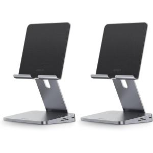 Anker USB C Hub for iPad, 551 USBC Hub (8-in-1), with Foldable Tablet Stand, 4K HDMI, 2 USB-A Data Ports, for iPad Pro 5th Gen/Air 5th Gen/Mini 6th and Later (Silver)(5.6 × 5.5 × 1.1 inches (Pack of 2))