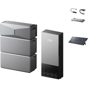 Anker SOLIX E10 Whole-Home Backup System with Extra Battery, 12kWh Expandable to 90kWh, 10kW Turbo Output, 9kW Solar Input, Generator-Ready, NEMA 4, 10-Year Lifespan(E10+B6000 Battery+Power Dock)