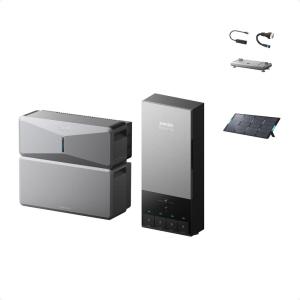 Anker SOLIX E10 Whole-Home Backup System with Extra Battery, 12kWh Expandable to 90kWh, 10kW Turbo Output, 9kW Solar Input, Generator-Ready, NEMA 4, 10-Year Lifespan(E10+Power Dock)