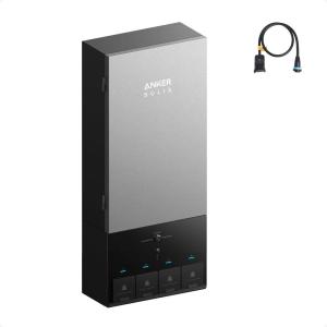 Anker SOLIX Power Dock, 200A Automatic Whole-Home Backup Transfer Switch for E10, ≤20ms Seamless Switchover, Reduce Up to 80% Bills, 12-Circuit Smart Prioritization, NEMA 3R