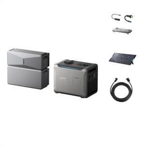 Anker SOLIX Smart Generator 5500, Tri-Fuel (Gas/Propane/Natural Gas), DC Range Extended for E10, 5x Fuel Efficiency, Auto Start-Stop, Maintenance Alerts (Not for CA)(E10+Smart Generator 5500 (Not for CA))