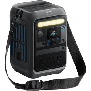 Anker SOLIX C200X Portable Power Station, 230.4Wh LiFePO4 Battery, 300W (600W Surge) Solar Generator, 140W Two-Way Fast Charging, For Outdoor Camping, Traveling, and Emergencies