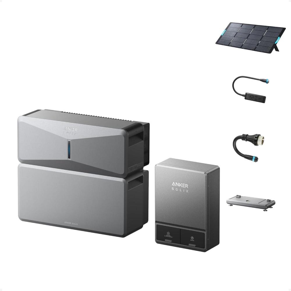 imageAnker SOLIX E10 Smart Inlet Box and Extra Battery 12kWh Expandable to 90kWh 10kW Turbo Output Manual Backup Reduce Bills NEMA 4 amp 3R Up to 12Month 0 APRE10Smart Inlet Box