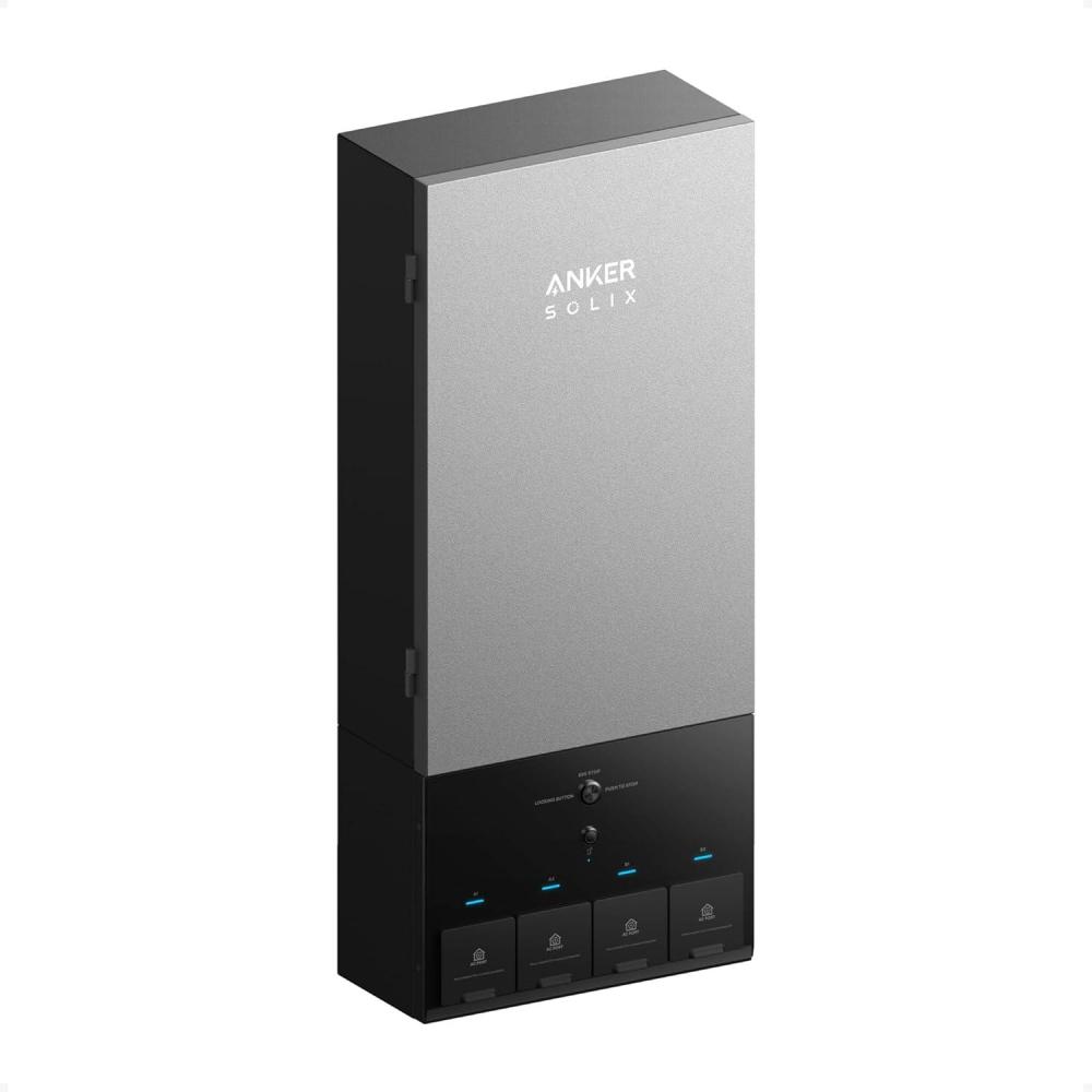 imageAnker SOLIX E10 Smart Inlet Box and Extra Battery 12kWh Expandable to 90kWh 10kW Turbo Output Manual Backup Reduce Bills NEMA 4 amp 3R Up to 12Month 0 APRPower Dock