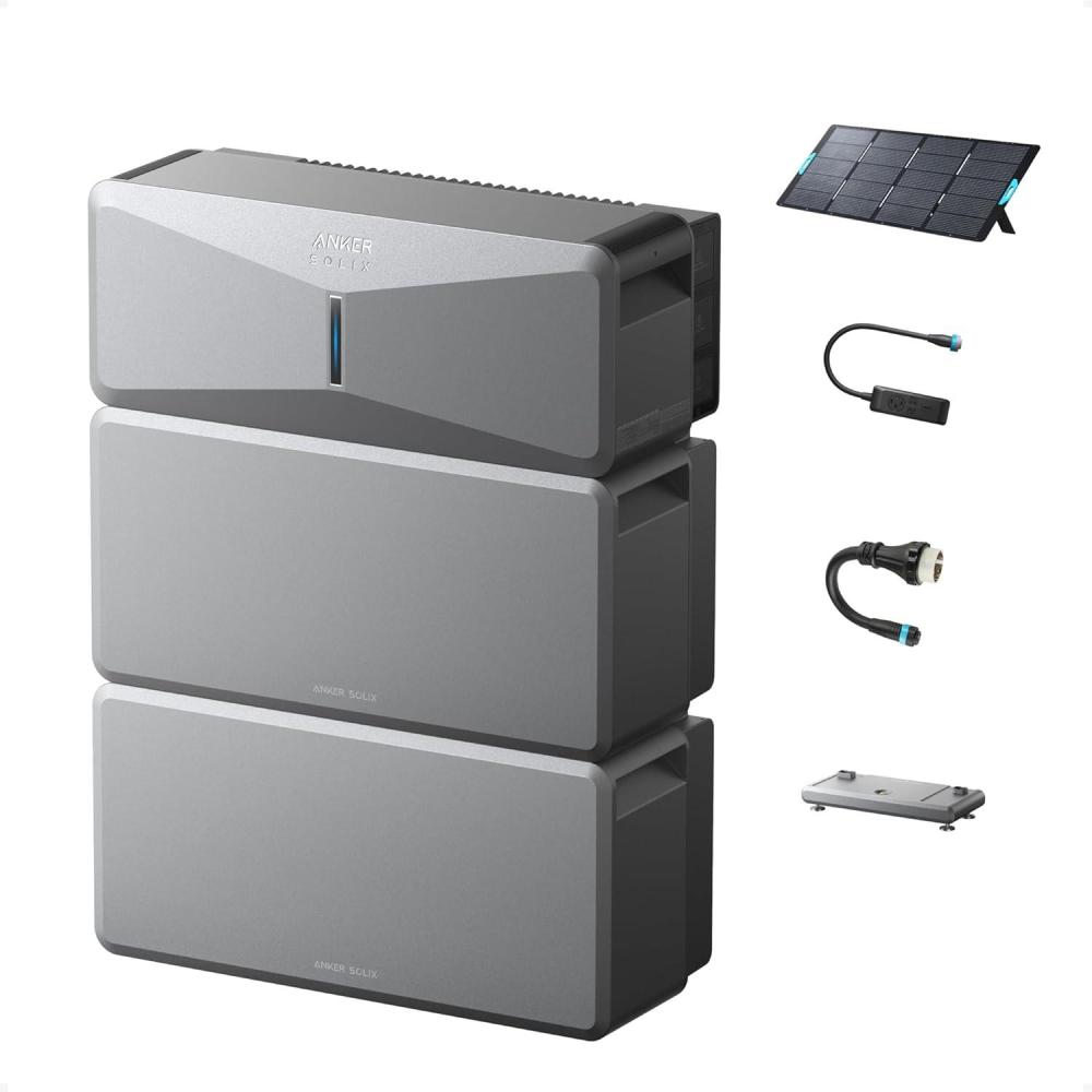 imageAnker SOLIX E10 Smart Inlet Box and Extra Battery 12kWh Expandable to 90kWh 10kW Turbo Output Manual Backup Reduce Bills NEMA 4 amp 3R Up to 12Month 0 APRE10B6000 Battery