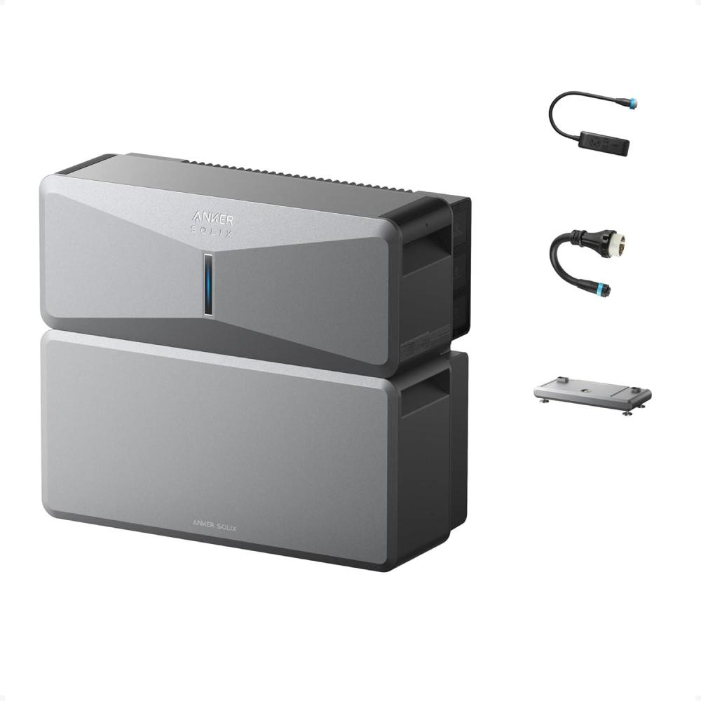 imageAnker SOLIX E10 Smart Inlet Box and Extra Battery 12kWh Expandable to 90kWh 10kW Turbo Output Manual Backup Reduce Bills NEMA 4 amp 3R Up to 12Month 0 APRE10