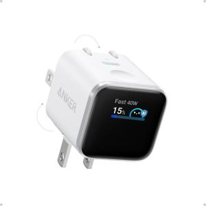 Anker Smart Display Charger, Anker Nano USB C Charger Block, 45W Max GaN Phone Charger,180° Foldable Plug,Smart Recognition,Built-in Care Mode,for iPhone17/16/15(Non-Battery,One USB-C Port,No Cable)(White)
