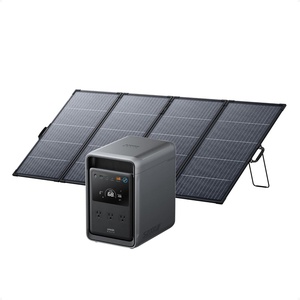Anker SOLIX S2000 Portable Power Station, 1500W Solar Generator for Home Use, 35-Hr Fridge Backup, 2,010Wh LFP Battery for Home Backup, Emergencies, Power Outages, Camping (Solar Panel Optional)(400W Bifacial Solar Panel+SOLIX S2000)