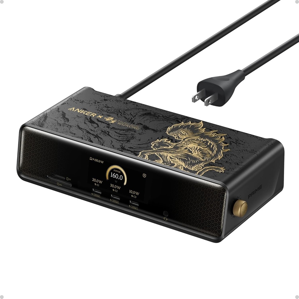 image:imageAnker Prime Docking Station DL7400 Black Myth Wukong Limited Edition 14Port Triple Display 140W Max Triple 4K 60Hz for macOS and Windows The Latest DisplayLink Driver Required
