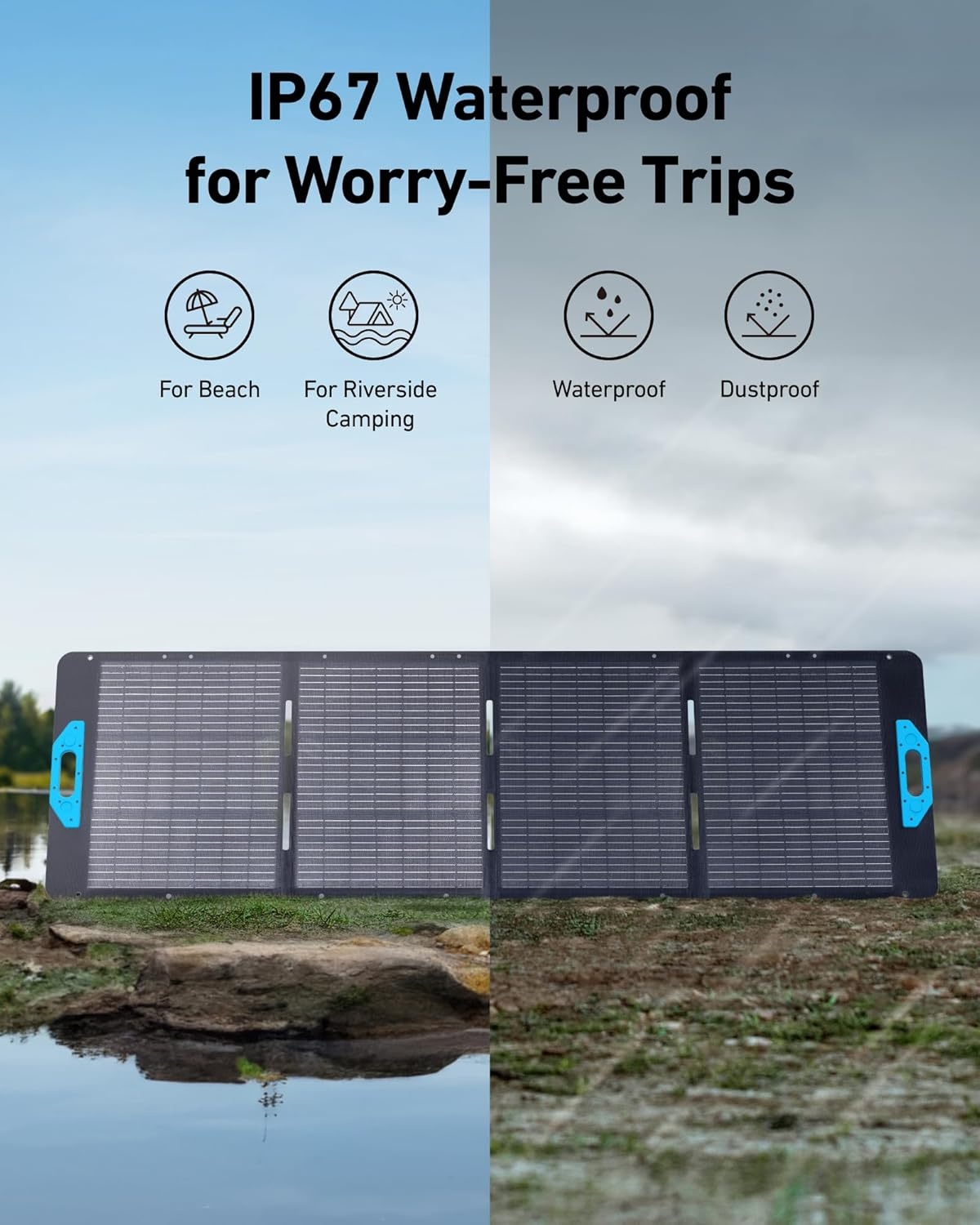 image:imageAnker SOLIX F3800 Portable Power Station with 400W Bifacial Solar Panel 3840Wh LiFePO4 Battery 6000W AC Output 120V 240V Solar Generator for Home Use RV Emergency Backup Power Outages2200W Solar PanelAnker SOLIX F3800