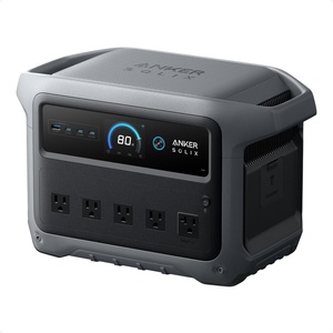 Anker SOLIX C1000 Gen 2 Portable Power Station with 200W Bifacial Solar Panel, 2,000W (Peak 3,000W) Solar Generator, Full Charge in 49 Min, 1,024Wh LiFePO4 Battery(C1000 Gen2)