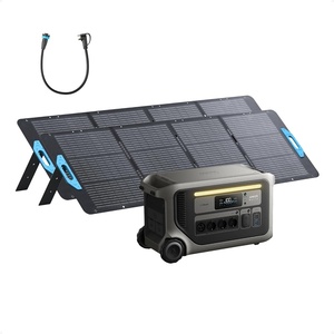 Anker SOLIX F3000 Portable Power Station with 400W Bifacial Solar Panel, 3,072 Wh, 6,000W Fast Recharging, Solar Generator for Home Backup, Expandable to 24 kWh, for Power Outages, RVs and Camping(2*200W Solar Panel+Anker SOLIX F3000)