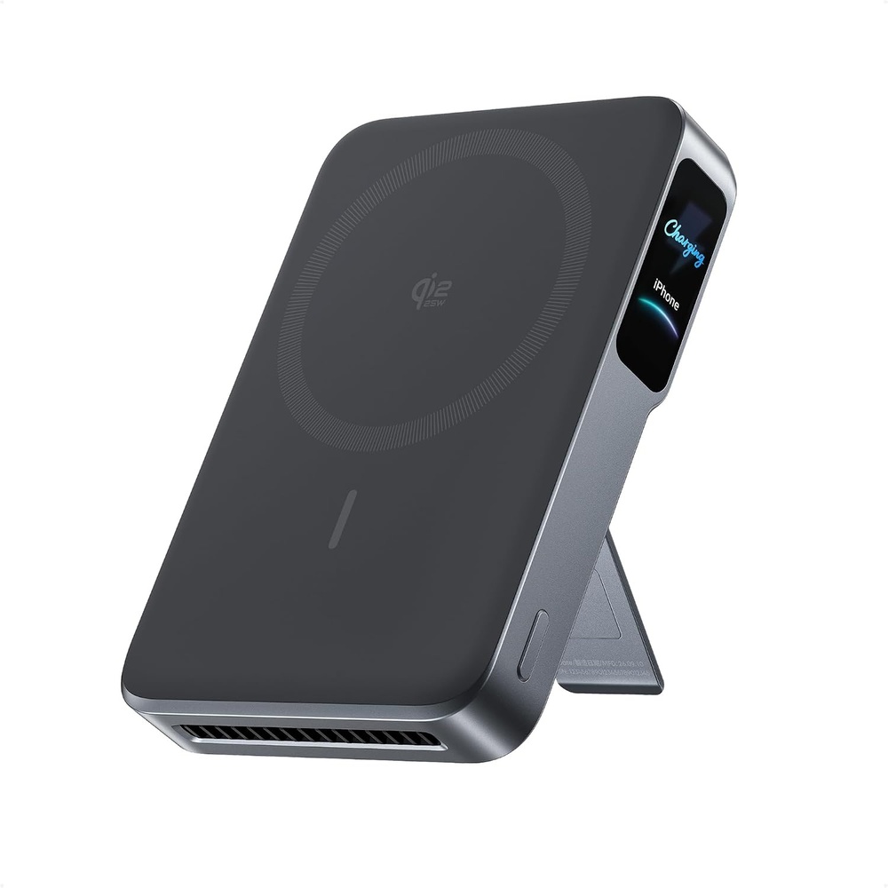 image:imageAnker MagGo 2 Pro Power Bank Qi22 25W 10000mAh Magnetic Portable ChargerPhantom Gray
