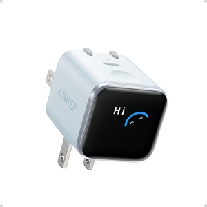 Anker Nano Smart Display Charger, 45W Max USB C Charger for iPhone 18 Pro(Blue1)
