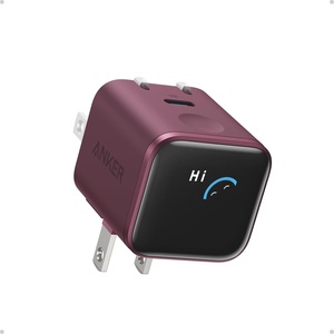 Anker Nano Smart Display Charger, 45W Max USB C Charger for iPhone 18 Pro(Burgundy)