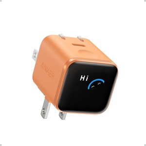 Anker Nano Smart Display Charger, 45W Max USB C Charger for iPhone 18 Pro(Orange1)
